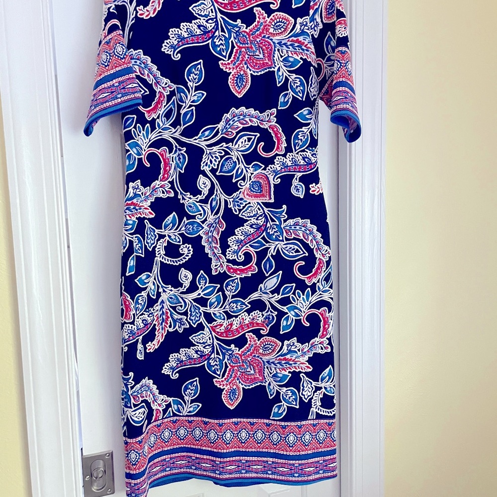 Embroidered sheathe dress